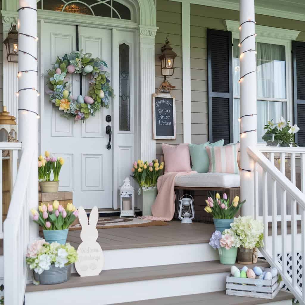 Easter-Themed Porch Decor