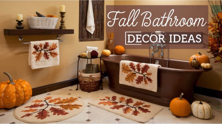 Fall bathroom decor ideas