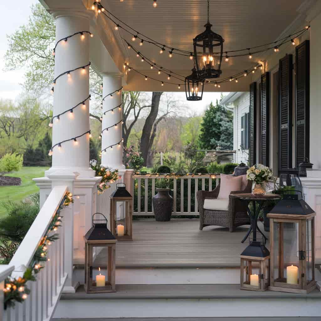 Festive String Lights & Lanterns