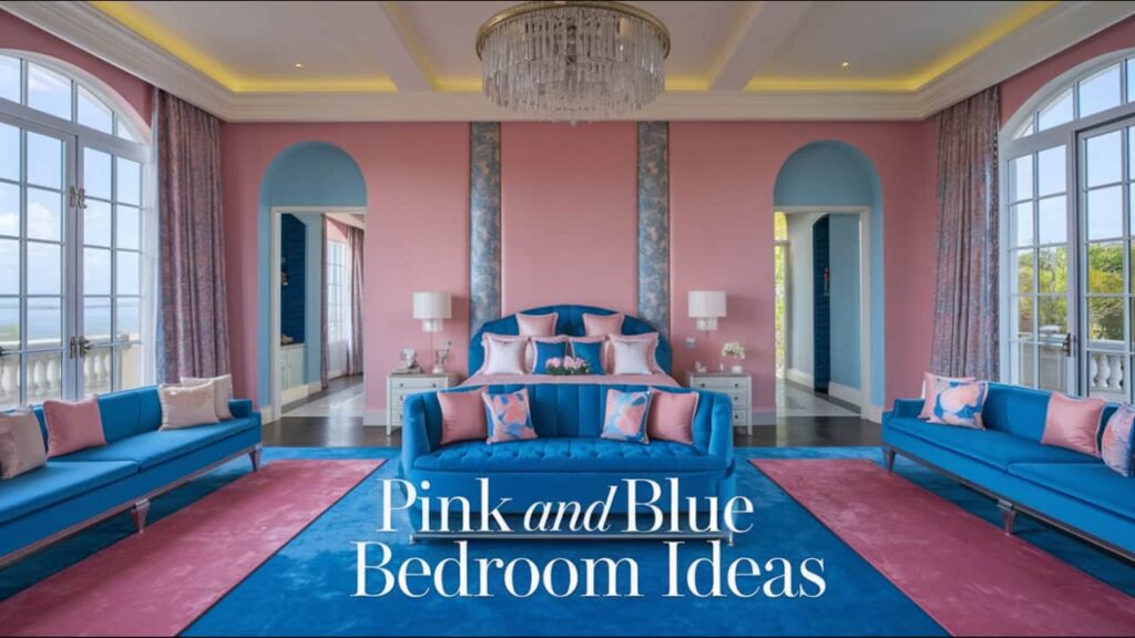 Pink and Blue Bedroom