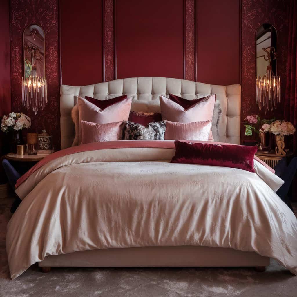 Romantic Bedroom with Luxurious Bedding