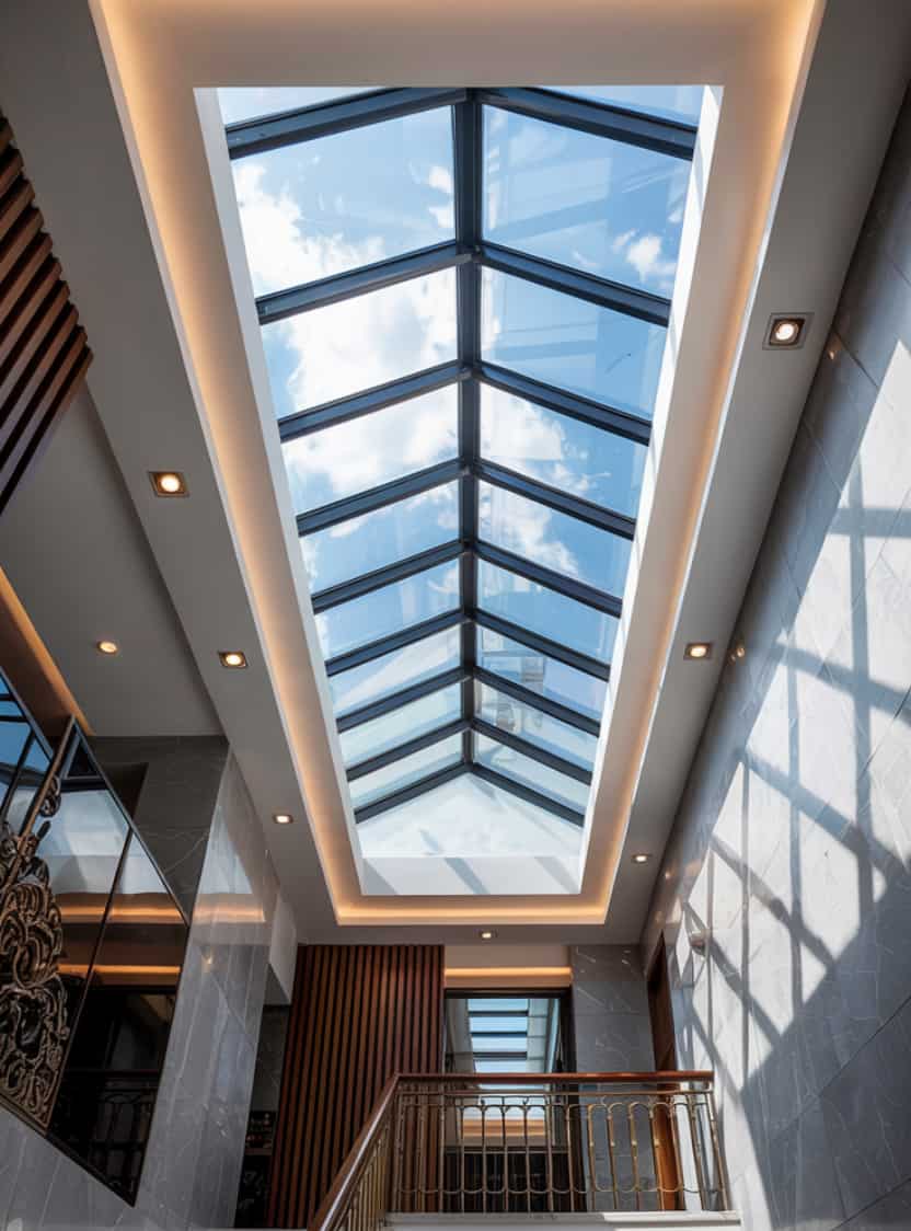 Ceiling With Skylight Cut-Out