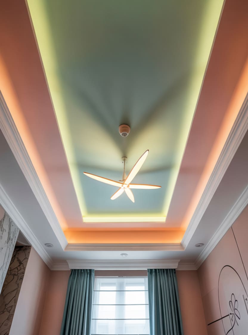 Color-Washed Cove Ceilings