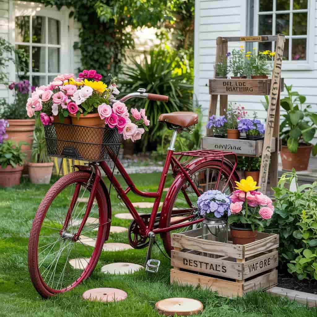DIY Garden Decoration with Repurposed Materials (2)