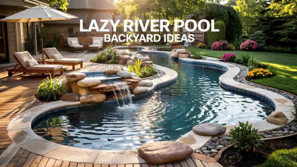 Lazy River Pool Backyard Ideas