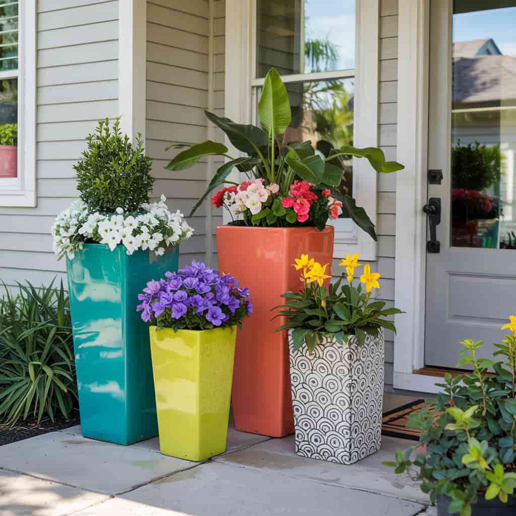 Brightly Colored Planters for a Pop of Fun (1)
