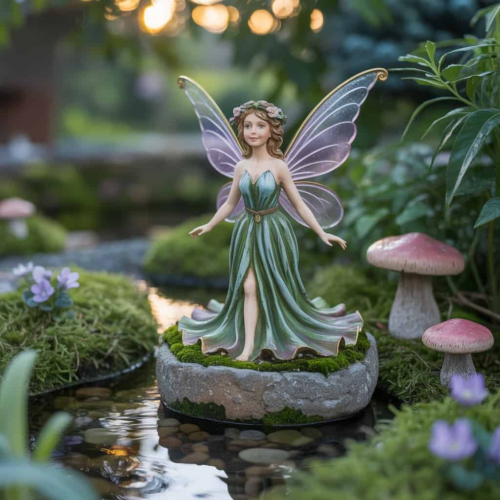 Resin or Stone Fairy Statues (1)