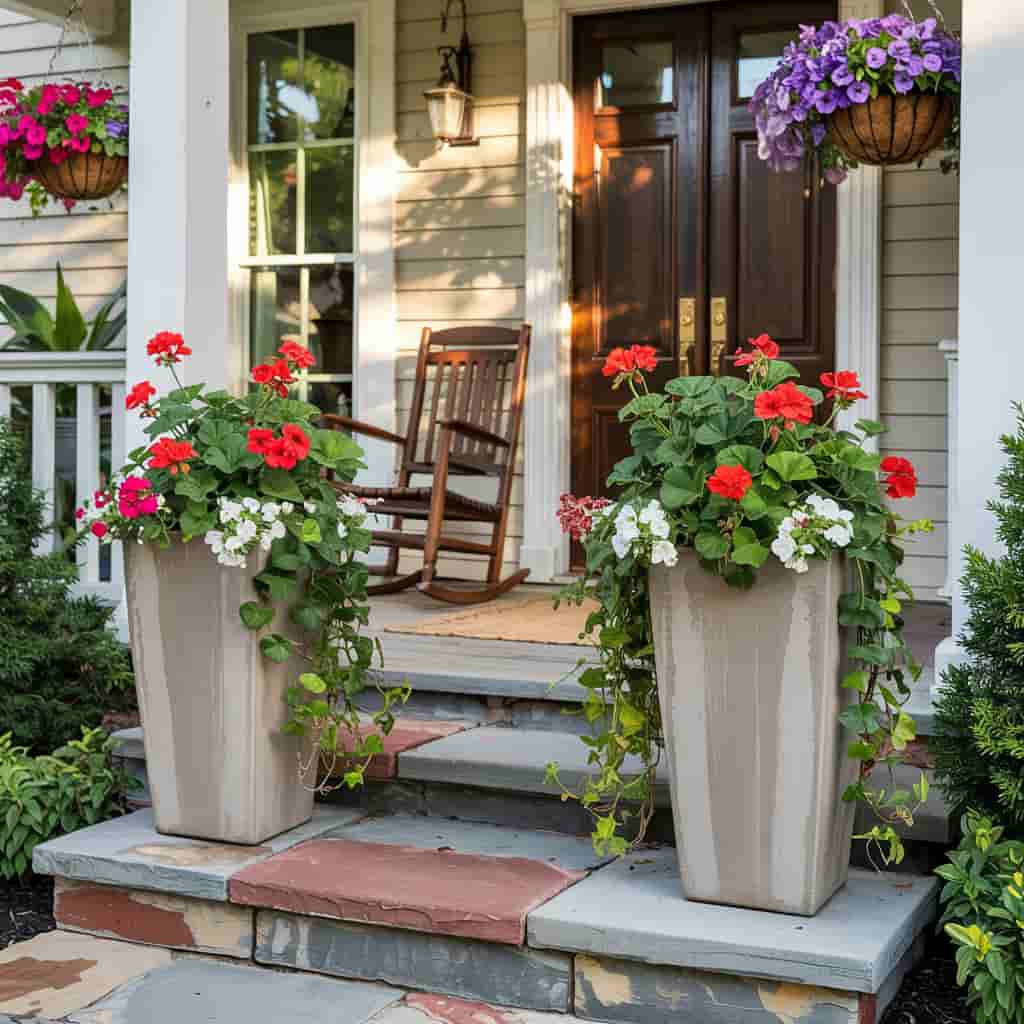 Self-Watering Tall Planters