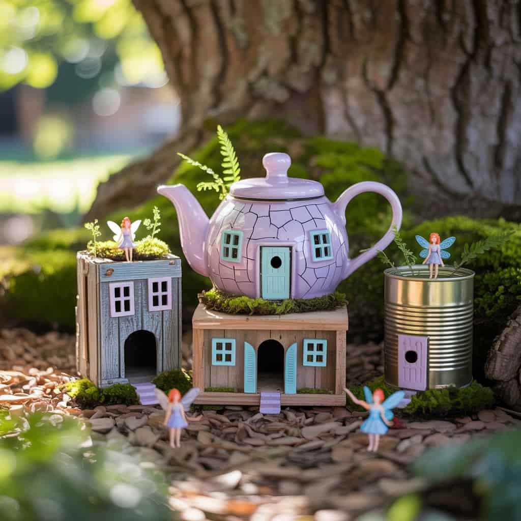Upcycled Containers as Fairy Homes (4)